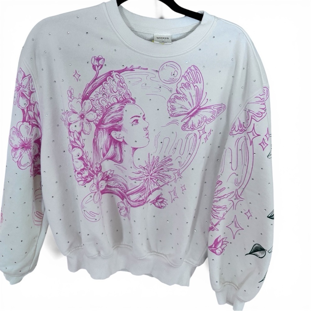 Wicked × Katie Kime Women's Good/Bad Graphic Pullover
Sweatshirt - Cream - Picture 4 of 8